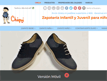 Tablet Screenshot of calzadoschiqui.net
